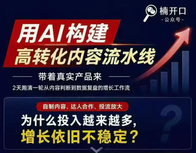 小红书AI内容生产2026年线下课完整现场还原版，用AI构建高转化内容流水线-橙心云网创