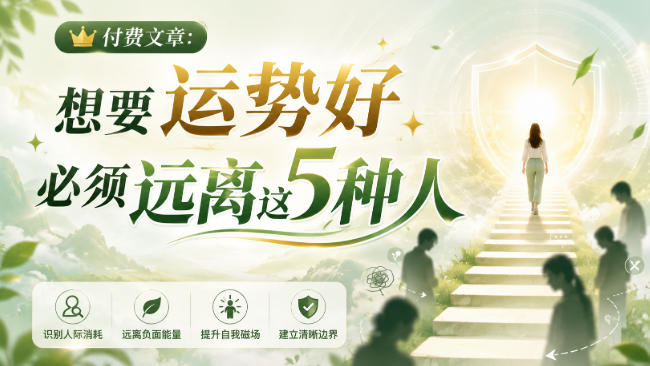 付费文章：想要运势好，必须远离这5种人-橙心云网创
