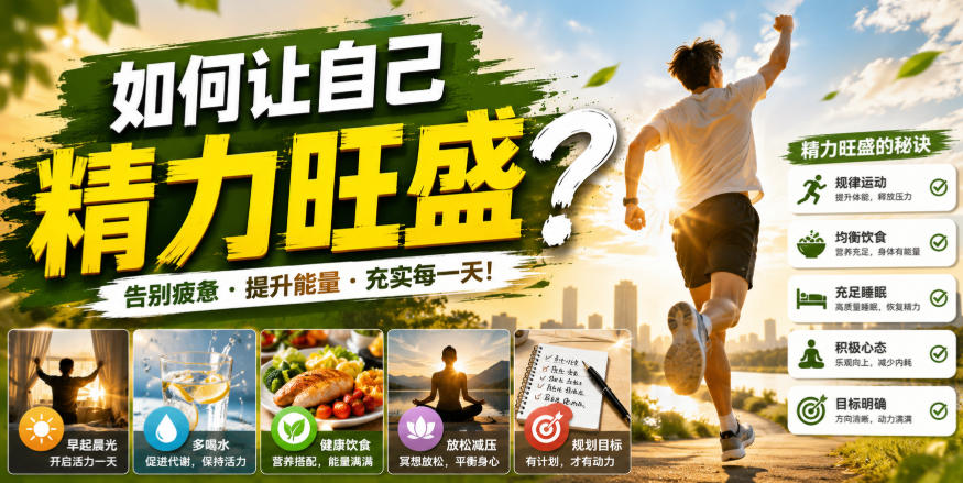 付费文章：如何让自己精力旺盛？-橙心云网创