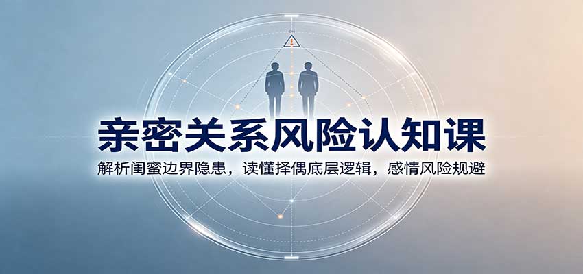 亲密关系风险认知课:解析闺蜜边界隐患,读懂择偶底层逻辑,感情风险规避-橙心云网创