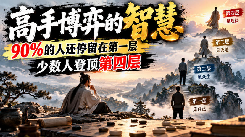 付费文章：高手博弈的智慧，90%的人还停留在第一层，少数人登顶第四层-橙心云网创