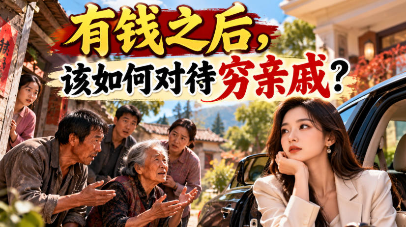 某公众号付费文章：有钱之后，该如何对待穷亲戚？-橙心云网创